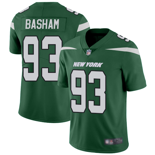 New York Jets Limited Green Youth Tarell Basham Home Jersey NFL Football #93 Vapor Untouchable->->Youth Jersey